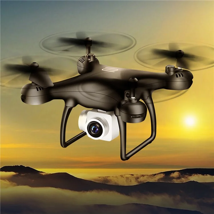 8S RC Drone 1080P Camera Fixed Altitude 4-Axis Aircraft Remote Control ABS Quadcopter with 1 Battery - Red