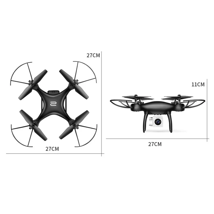 8S RC Drohne 1080P Kamera Feste Höhe 4-Achsen Flugzeug Fernbedienung ABS Quadcopter mit 1 Batterie - Weiß