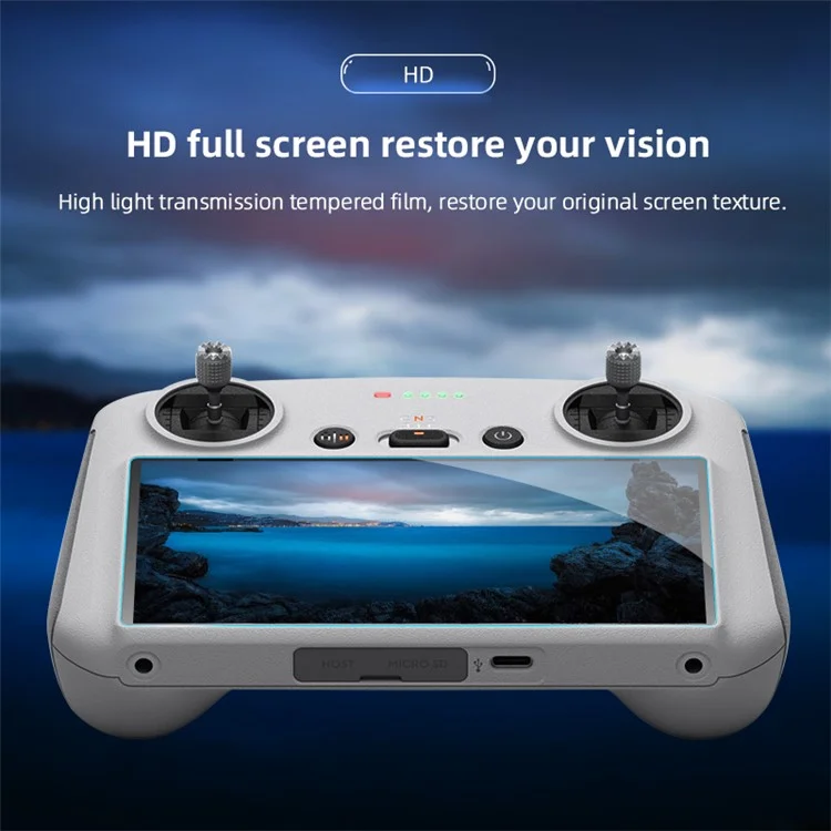 BRDRC для пульта ДУ DJI Mini 3 Pro Защитная пленка для экрана HD Clear Tempered Glass Film