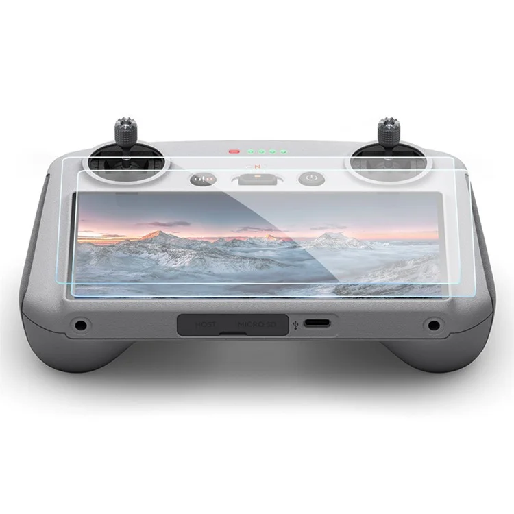 BRDRC 2PCS Film en Verre Trempé Pour DJI Mini 3 Pro Remote Contrôleur Protecteur HD Couverture D'écran Transparent