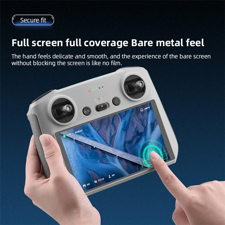 BRDRC 2PCS Закаленная стеклянная пленка для пульта ДУ DJI Mini 3 Pro Защита экрана HD Clear Screen Cover