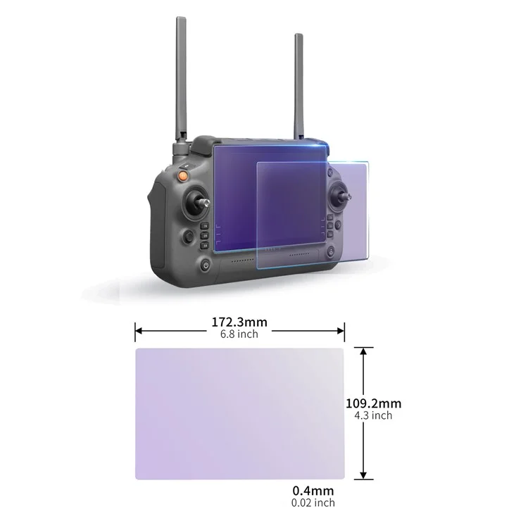 STARTRC 1120615 3 штуки для пульта управления DJI RC Plus с экраном, матовая защитная пленка для глаз и закаленное стекло