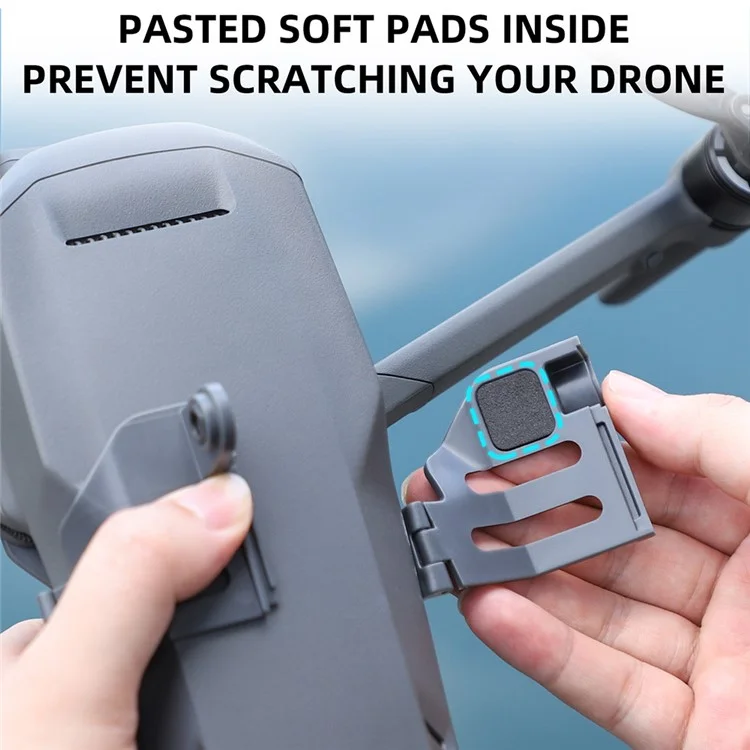 SUNNYLIFE GZ581 For DJI Mavic 3 / 3 Pro / 3 Classic Camera Mount Adapter Plastic Bracket with Searchlight