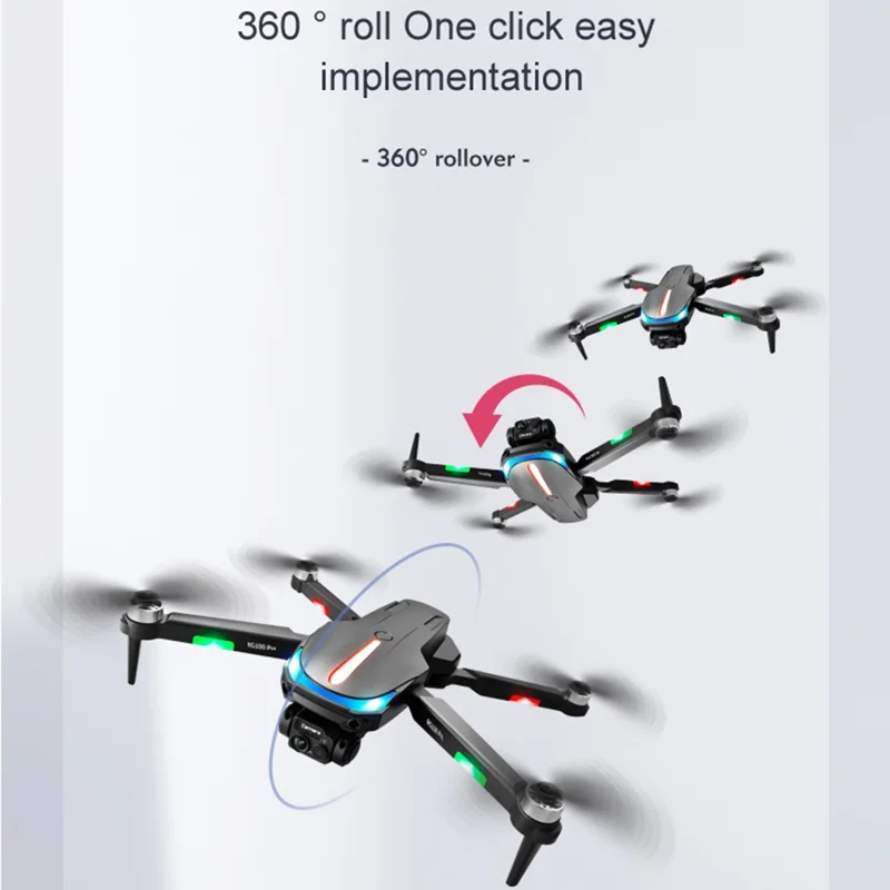 RG100 Pro RC Drone Dual Lens Three-sided Obstacle Avoidance Quadcopter Remote Control Aircraft, 1 Battery - Orange