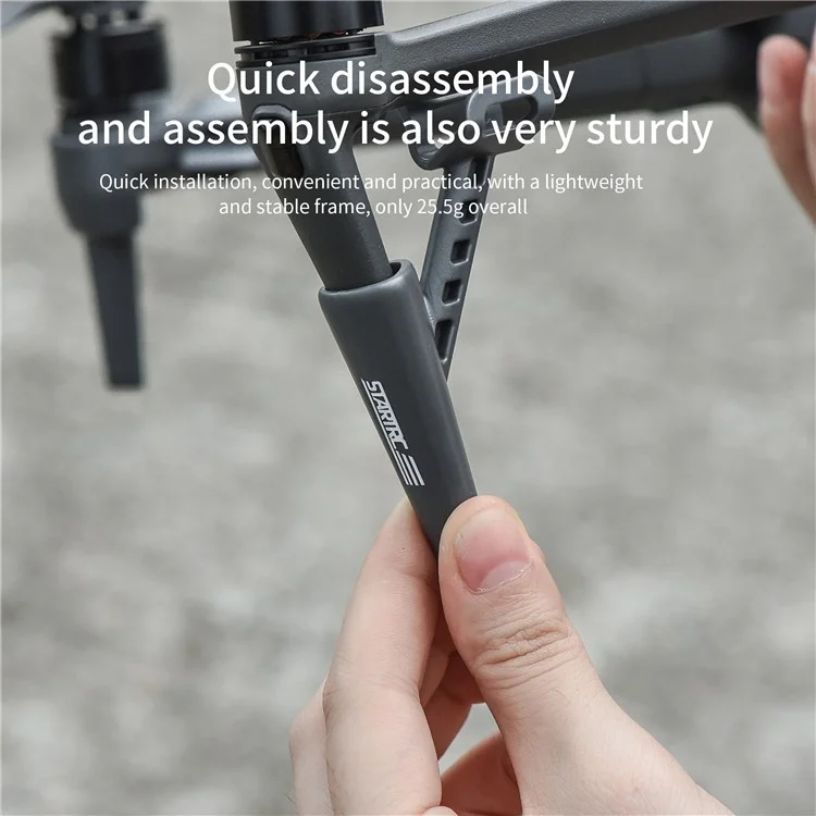 STARTRC 1120745 Ensemble de roues d'atterrissage divisées pour drone DJI Mavic 3 Pro Rehaussement du support de jambe d'extension