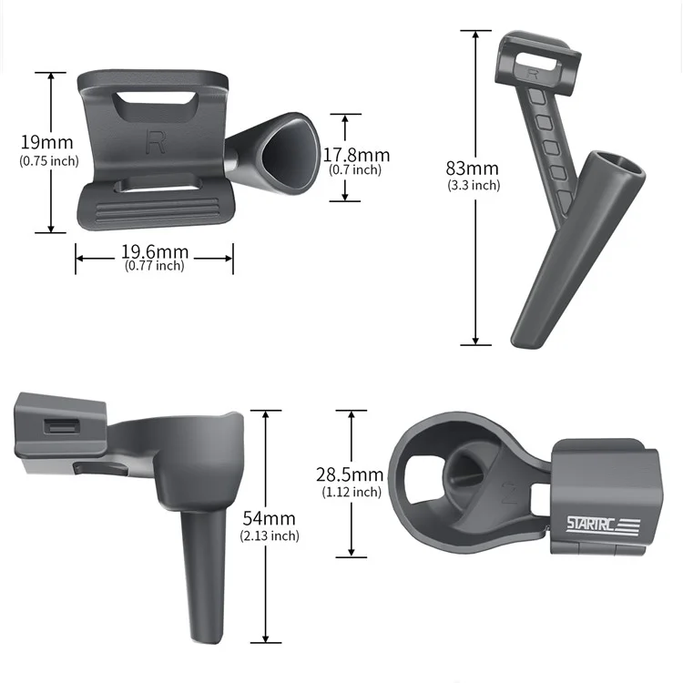 STARTRC 1120745 Ensemble de roues d'atterrissage divisées pour drone DJI Mavic 3 Pro Rehaussement du support de jambe d'extension