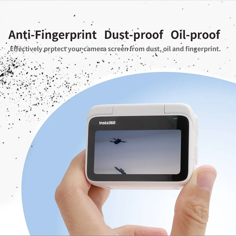 SUNNYLIFE 1Pc For Insta360 GO 3 Action Camera Tempered Glass 9H Hardness Lens Film + Screen Protector Set