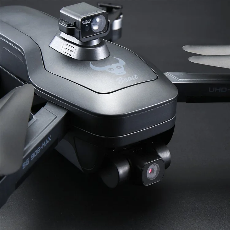 ZLL SG906MAX Beast 3 Drone Dobrável com Evitação de Obstáculos a Laser, Quadcóptero RC com GPS, Avião com Gimbal de 3 Eixos EIS e 2 Baterias