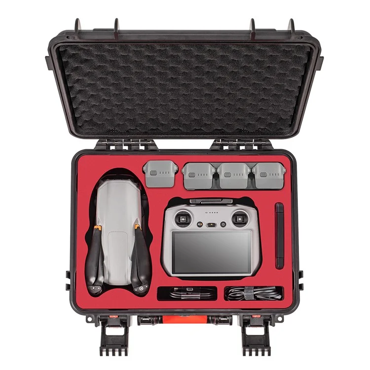 STARTRC 1125191 For DJI Air 3 and RC 2 / RC-N2 Remote Control Waterproof Anti-shock PP Storage Box Drone Carrying Case
