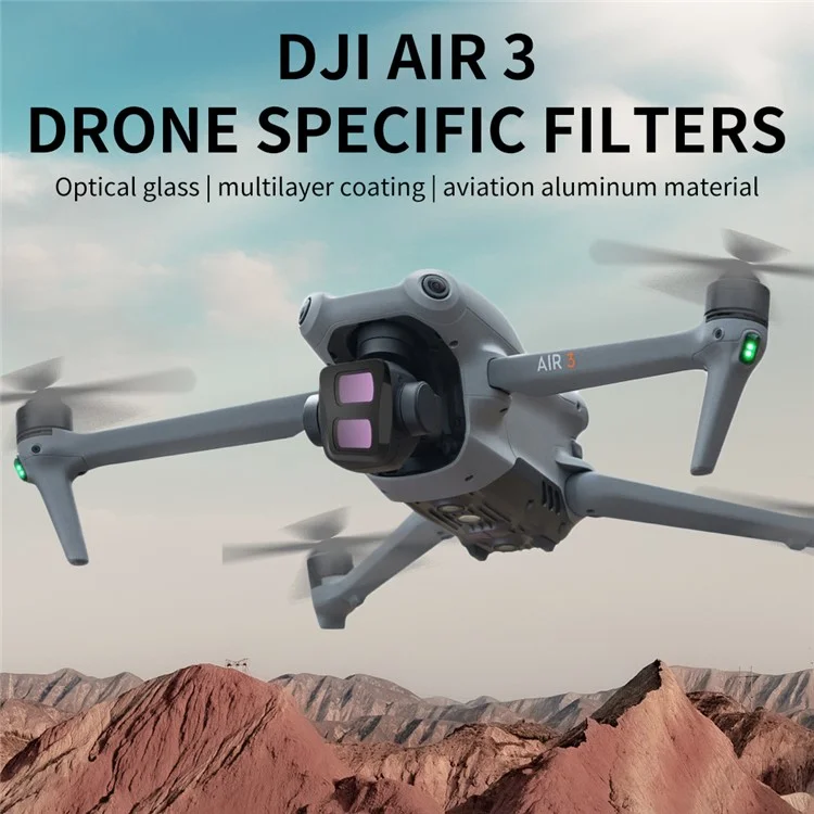 JUNESTAR JSR-1031-02 Для камеры DJI Air 3 Drone CPL-фильтр с нанопокрытием, оптическое стекло
