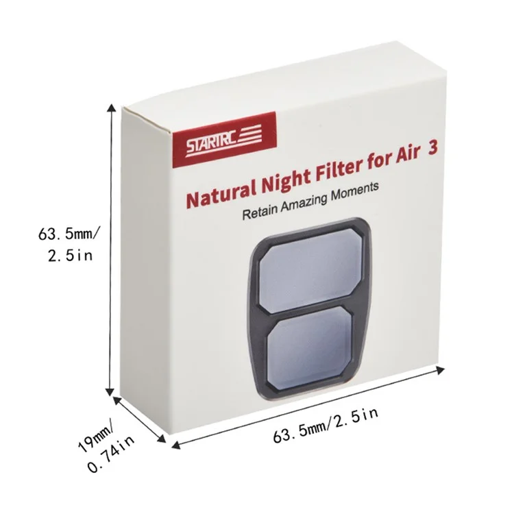 STARTRC 1123869 Para DJI Air 3 Noches Fliter Múltiple Recubrimiento HD Filtro de Lente de Vidrio