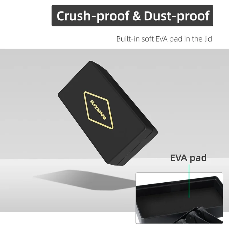 SUNNYLIFE 2 pary łopat trójkolorowych dla DJI Air 3 8747F, cicha praca śmigieł z pudełkiem do przechowywania – czerwony+niebieski+biały