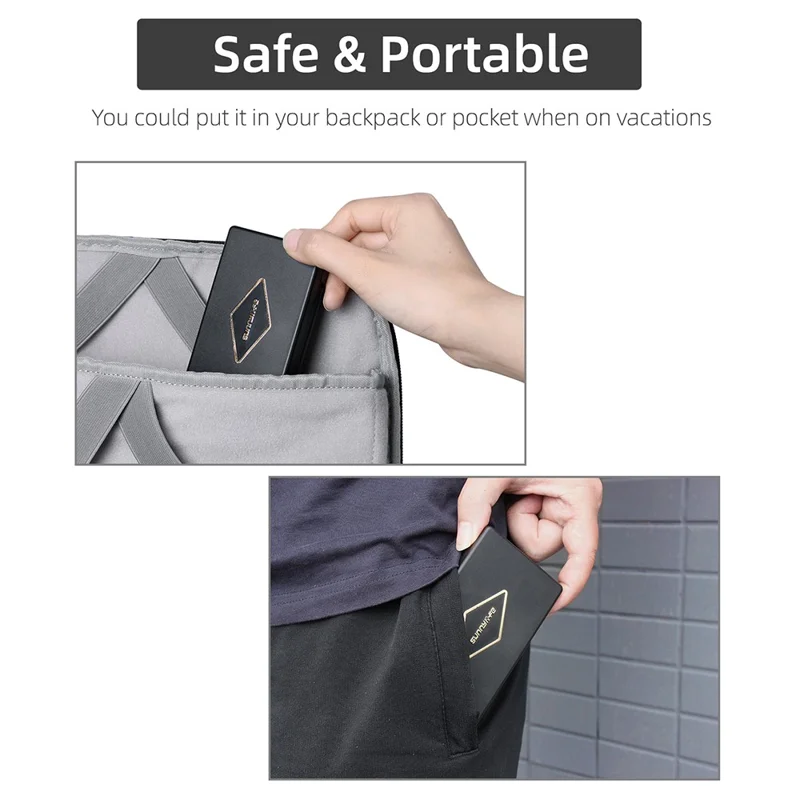 SUNNYLIFE 2 pary łopat trójkolorowych dla DJI Air 3 8747F, cicha praca śmigieł z pudełkiem do przechowywania – czerwony+niebieski+biały