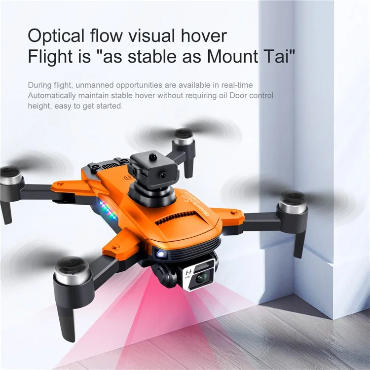 S99 MAX 8K Drone Dobrável com Câmera de 480P, Evitação de Obstáculos de 4 Vias, Quadricóptero com 1 Bateria - Cinza Escuro 