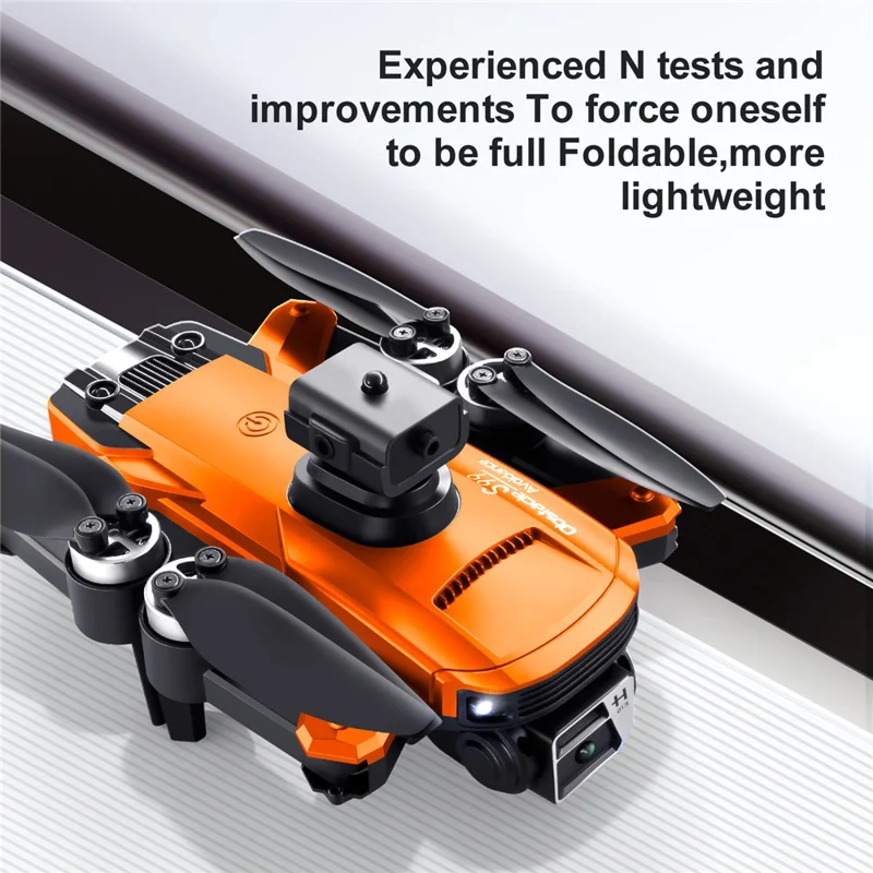 S99 MAX Foldable Mini Drone 4-Way Obstacle Avoidance 480P 8K Optical Flow Positioning RC Quadcopter with 2 Batteries - Orange