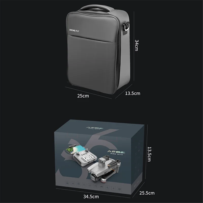 AE86 Pro Max 2K 5G Digital Image Transmission Dual Lens GPS Drone 3-axis Gimbal Obstacle Avoidance RC Aircraft, Single Battery - Black