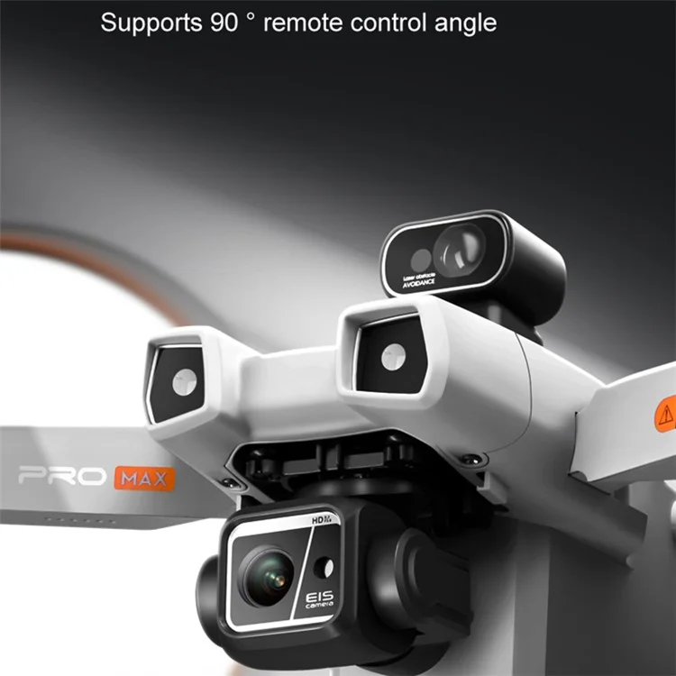 AE86 Pro Max 3-achse-gimbal Hindernisvermeidung RC Drohne 2K 5G Digitales Bildübertragung Dual Lens Gps-flugzeuge, 3 Batterien - Grau