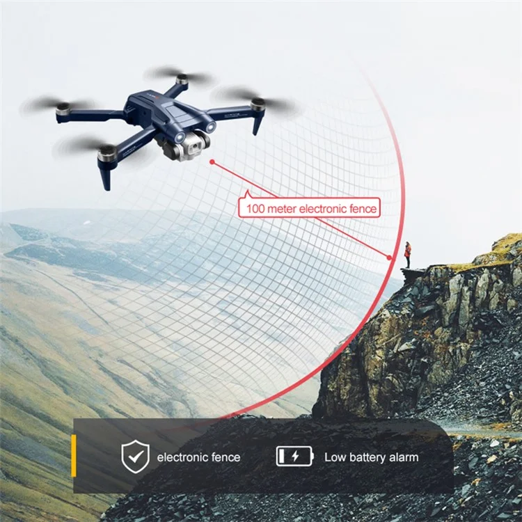 Mini4 RC Drone Бесщеточный Контроль 6k+480p Объектив Оптический Плавный Парящий Квадрокоптер, с 1 Дрон Батареи