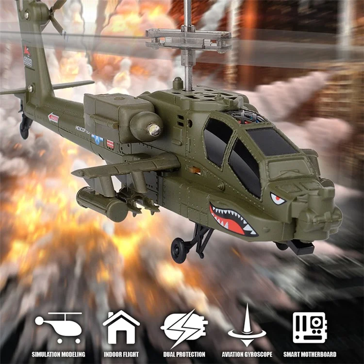 SYMA S109G Simulation Military RC Helicopter 2.4G High Frequency Aircraft Toy, Single Battery