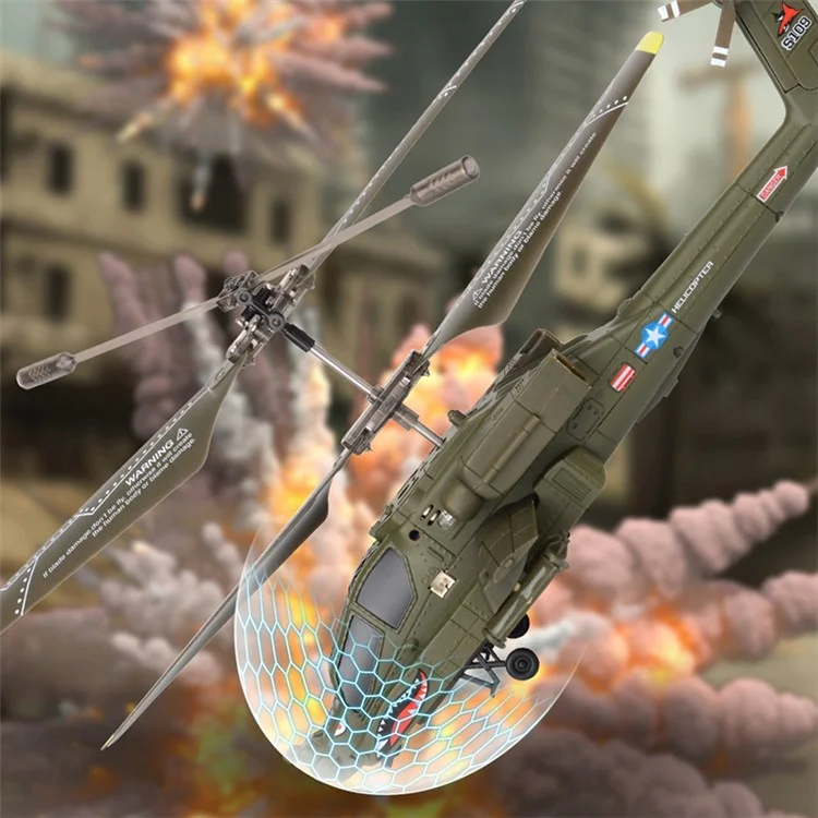 Jouet d'hélicoptère militaire de simulation SYMA S109G 2.4G à haute fréquence, avec batteries doubles
