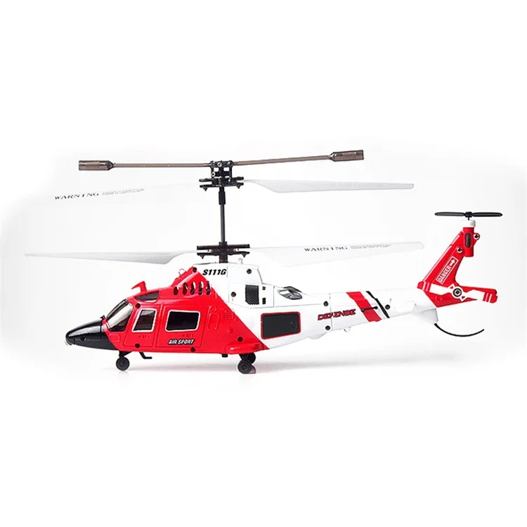 SYMA S111G Hélicoptère RC de simulation militaire à haute fréquence 2,4 G, Avion-jouet avec éclairage de nuit, Batterie unique 