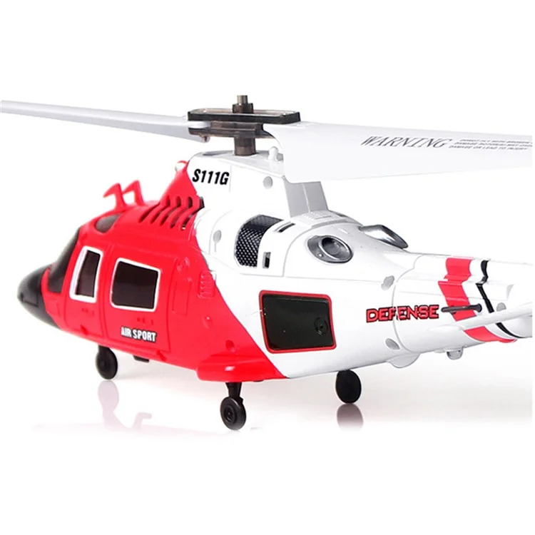 Syma S111g 2.4g Simulação de Alta Frequência Militar RC Helicóptero Night Light Aircraft Toy, Bateria Única