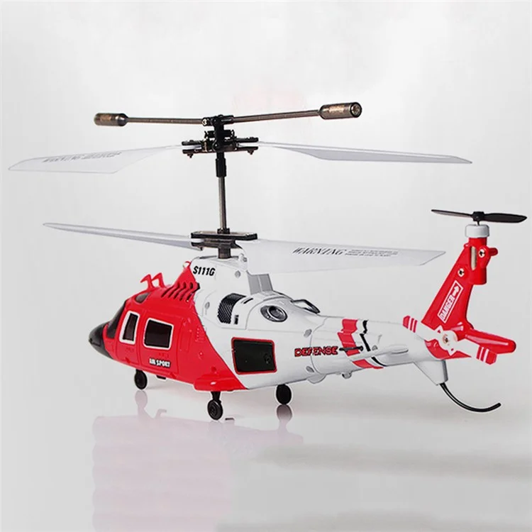 SYMA S111G Hélicoptère RC de simulation militaire à haute fréquence 2,4 G, Avion-jouet avec éclairage de nuit, Batterie unique 