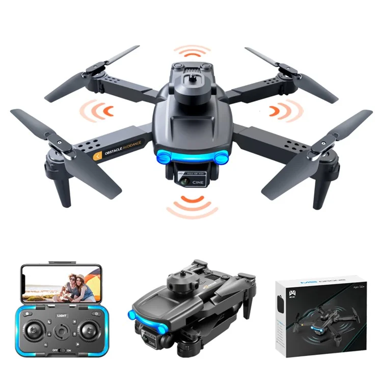 WLRC M5 Dual Camera Foldable Drone Obstacle Avoidance Optical Flow Positioning RC Quadcopter, Single Battery