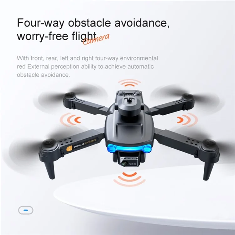 WLRC M5 Dual Camera Foldable Drone Obstacle Avoidance Optical Flow Positioning RC Quadcopter, Single Battery