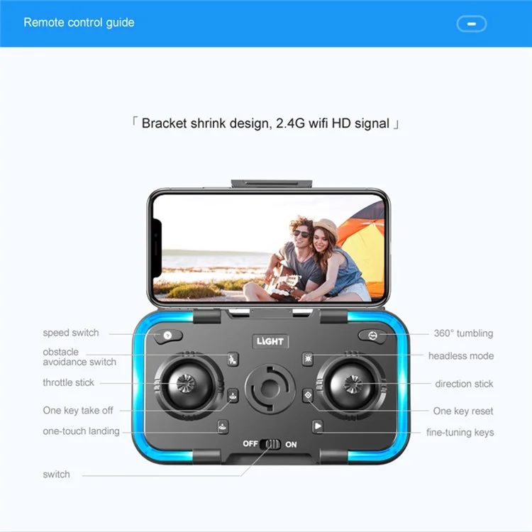 WLRC M5 Dual Camera Foldable Drone Hindernisvermeidung Optischer Strömungspositionierung RC Quadcopter, Einzelbatterie