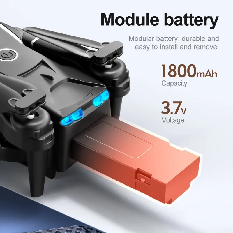 V88 HD Dual Camera Aerial Photo RC Drone 2.4GHz Folding 4CH Aircraft with Headless Mode, Single Battery - Grey