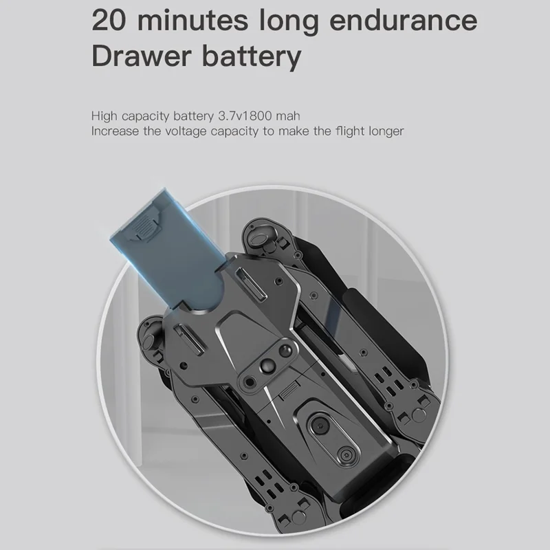 P15 HD FPV Drone Obstacle Avoidance RC Quadcopter (Optical Flow Positioning + GPS Automatic Return + ESC 4 Lens + Brushless Motor + 1 Battery) - Grey