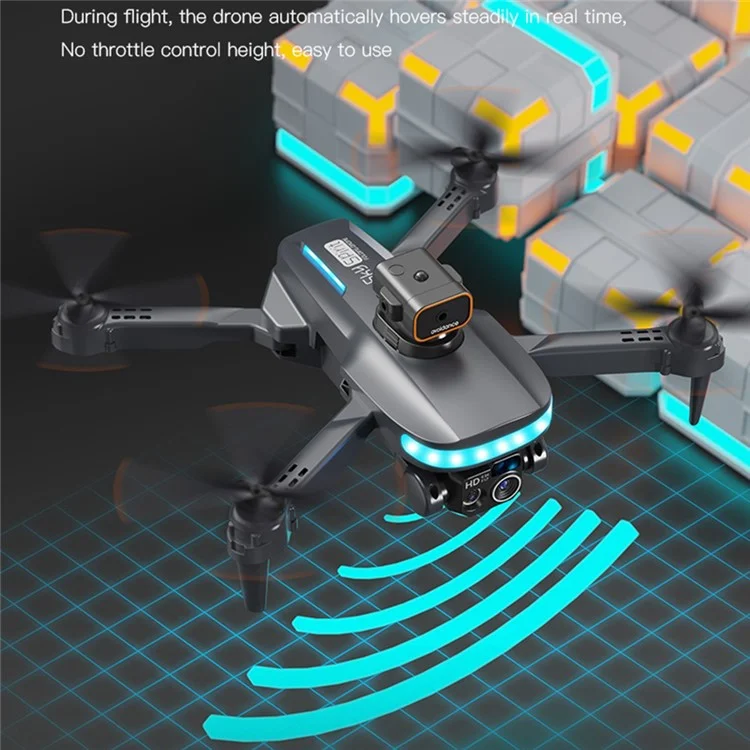 P14 Mini Drone Obstáculo Evitación RC Quadcopter Helicóptero (Optical Flow Posicionamiento + GPS Automático Retorno + ESC 4 Lente + Motor sin escobillas + 2 Baterías) - Negro