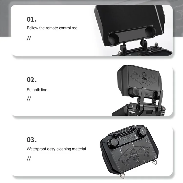 STARTRC 1123784 2-в-1 Солнцезащитный козырек для пульта управления DJI RC Pro Защитный чехол из ABS+PC