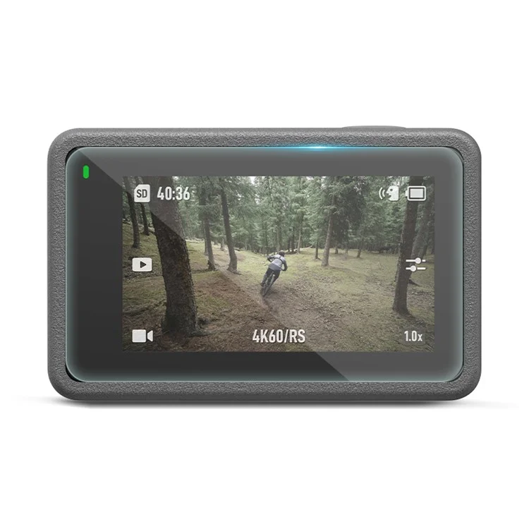 STARTRC 1126549 2 Set per DJI Osmo Action 4 Sports Camera Pellicola protettiva in vetro temperato anteriore e posteriore + Pellicola per lente