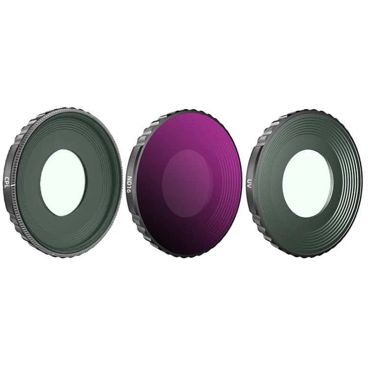 STARTRC 3Pcs Lens Filter Kit für DJI Action 4, ND16 / CPL / UV Optisches Glas Linsenfilter Kamera Zubehör