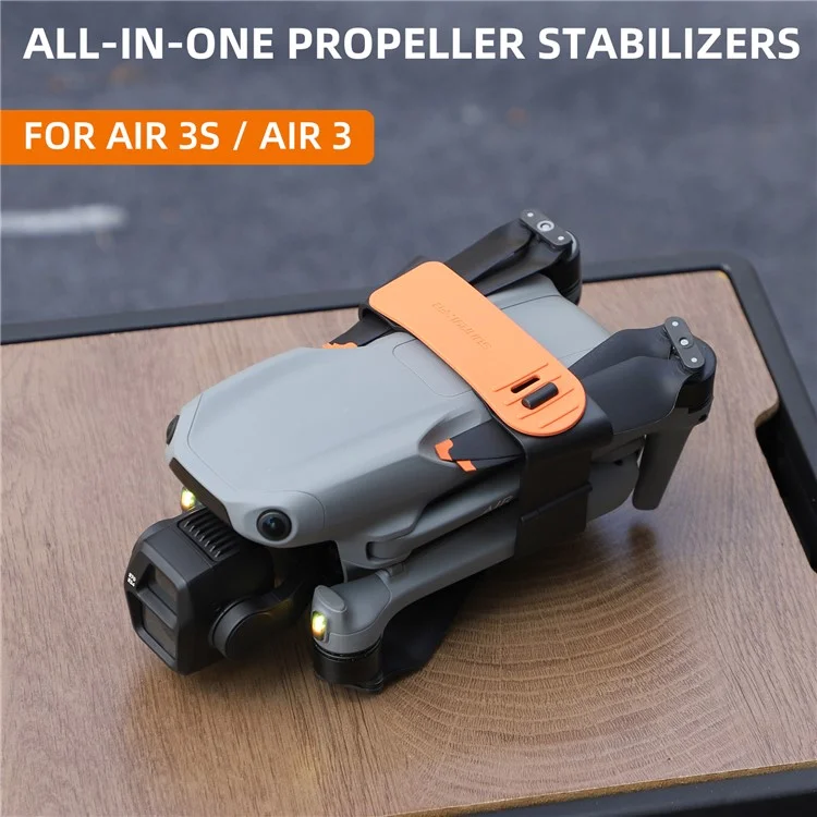 Sunnylife A3-SJ663 Для DJI Air 3 Drone Propeller Holder Plastell Plastic+Silicone Propeller Стабилизатор - Апельсин