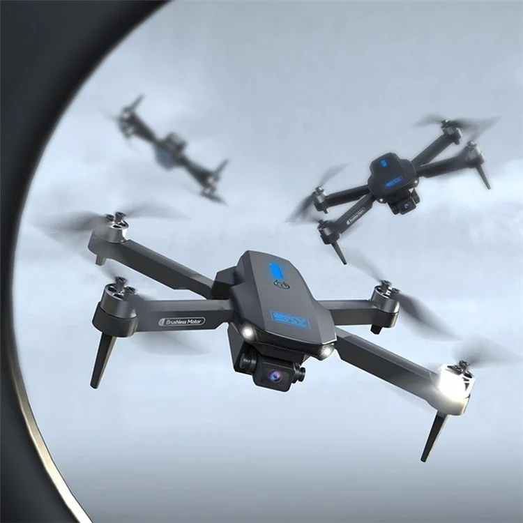 E88 MAX RC Aircraft Drone HD Dual-Lens APP Remote Control Aircraft Quadcopter, mit 2 Drohnen-Batterien