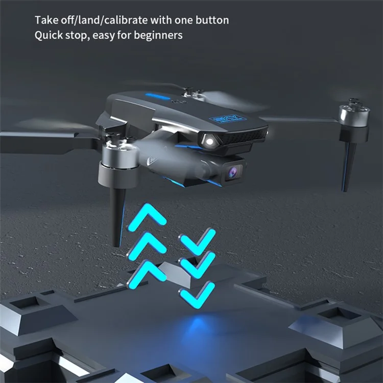 E88 MAX RC Aircraft Drone HD Dual-Lens APP Remote Control Aircraft Quadcopter, mit 2 Drohnen-Batterien