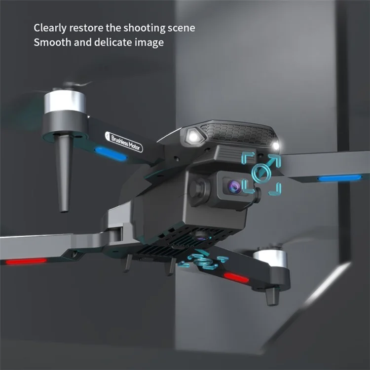Motor Brushless E88 MAX RC Drone HD Dual-Lens APP Controle Remoto Aeronave Quadricóptero, com 3 Baterias de Drone