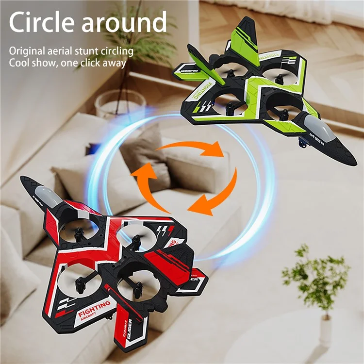 S80 Pro Foam+Plastic Aircraft Fixed Height 3-Gear Speed Remote Control Drone Toy with 1 Battery - Grün