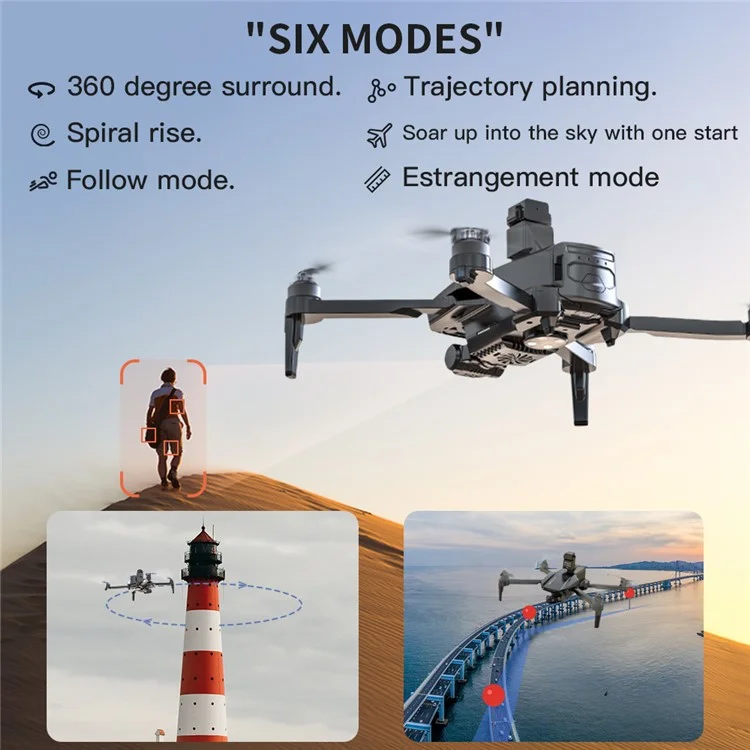 XMR / C M10 Ultra S+ RC Drone 4K HD Digital Image Transmission Obstacle Avoidance Quadcopter with 2 Batteries