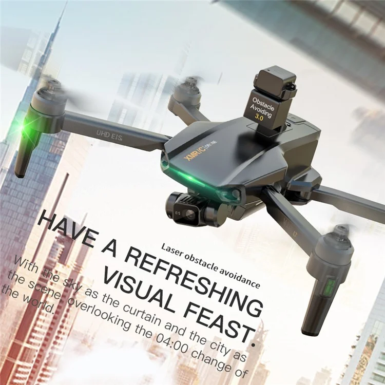 XMR / C M10 Ultra S+ RC Drone 4K HD Digital Image Transmission Obstacle Avoidance Quadcopter with 2 Batteries