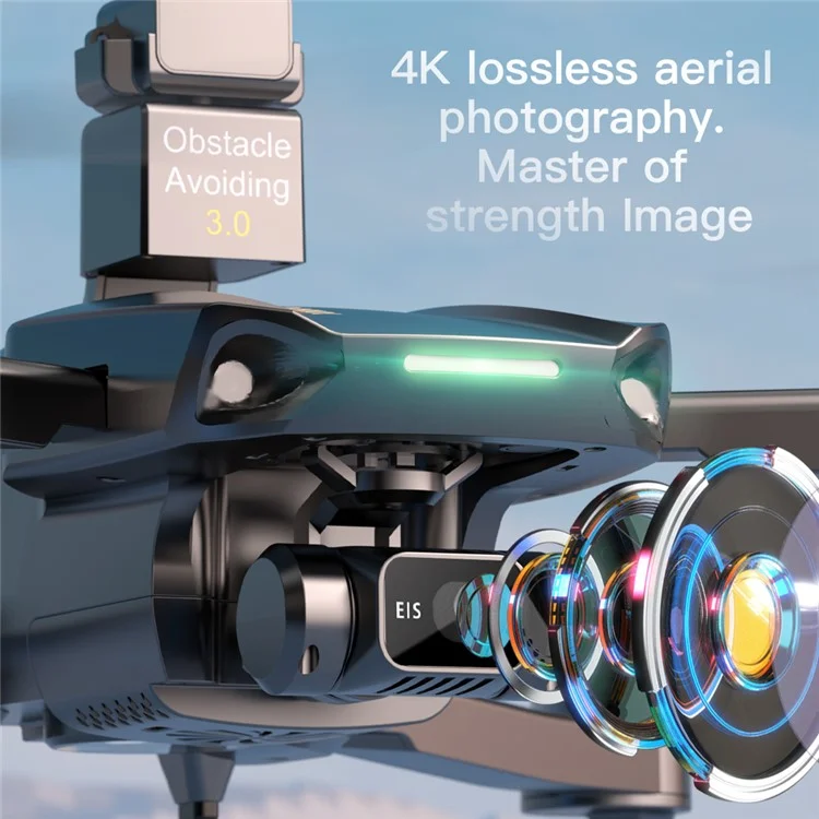 XMR / C M10 Ultra S+ RC Drone 4K HD Digital Image Transmission Obstacle Avoidance Quadcopter with 2 Batteries