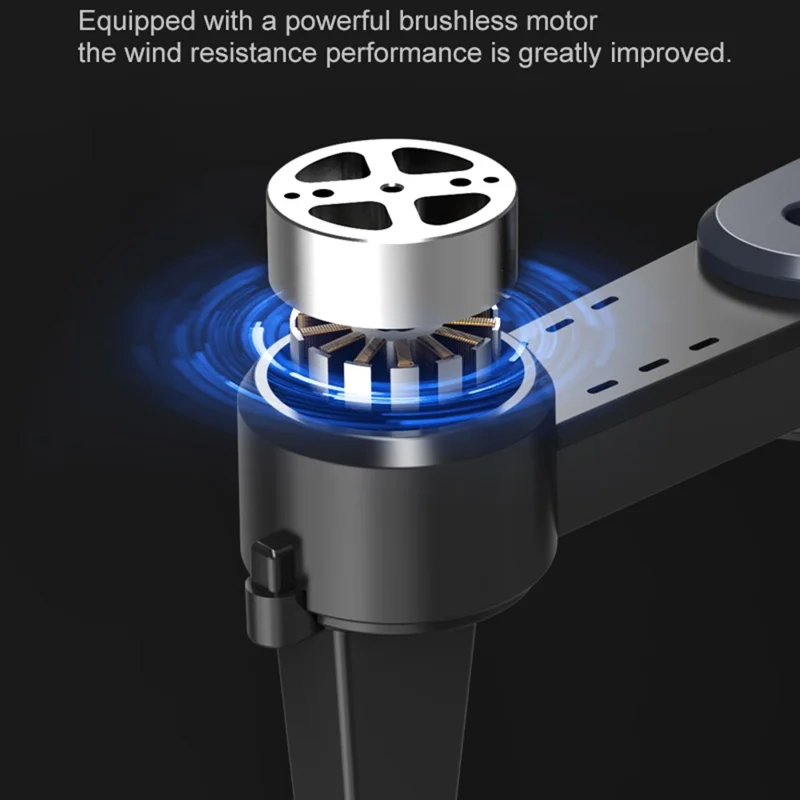 P17 (Pro) HD Dual Camera Quadcopter RC Drone (Brushless Motor+Optical Flow Positioning+ESC 4 Lens+5-way Obstacle Avoidance), with 1 Battery - Black