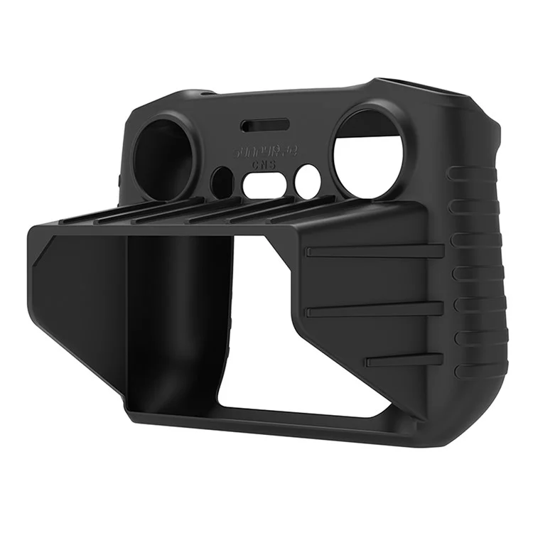 SUNNYLIFE BHT678 Silicone Case with Sunhood for DJI RC 2 Controller Anti-scratch Protective Cover - Black