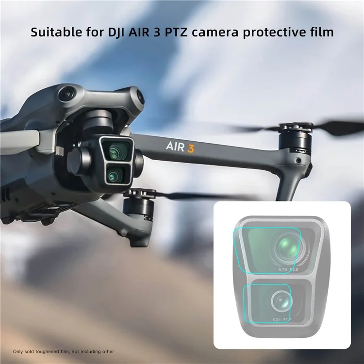 A3G08041 Набор защитной пленки для объектива DJI Air 3 Drone Закаленное стекло против царапин Защитный чехол для камеры