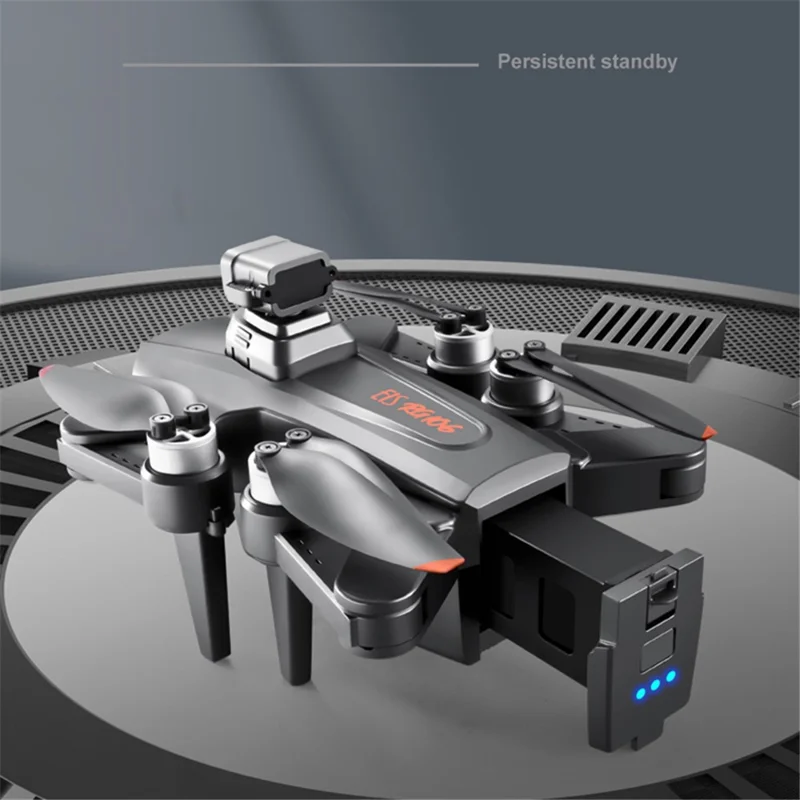 PJC RG106PRO 3-Axis Anti-Shake Gimbal Folding Drone Brushless GPS Obstacle Avoidance HD Dual Camera RC Aircraft, 3 Batteries - Blue