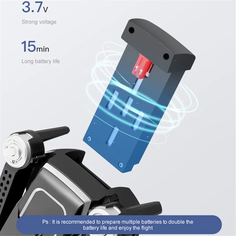 PJC RG107PRO Three-sided Obstacle Avoidance Drone Optical Flow Positioning Dual Camera RC Quadcopter, 2 Batteries - Orange