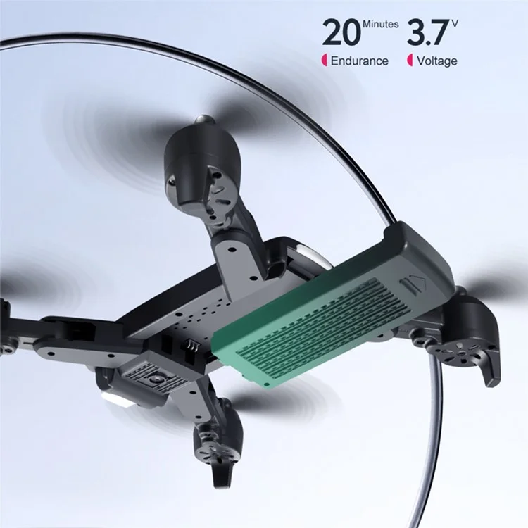 4DRC V12 HD Dual-objektiv Remote Quadcopter Ein-schlüssel-return-folding Rc-drohne 360-grad-rollover Mit 1 Batterie